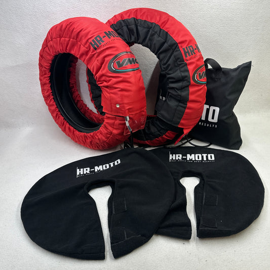 Tire Warmer Bundle - Tire Warmers + Tire Covers + Bag HR-Moto 10" / 12"